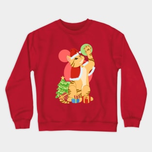 CHRISTMAS ORANGE CAT Crewneck Sweatshirt